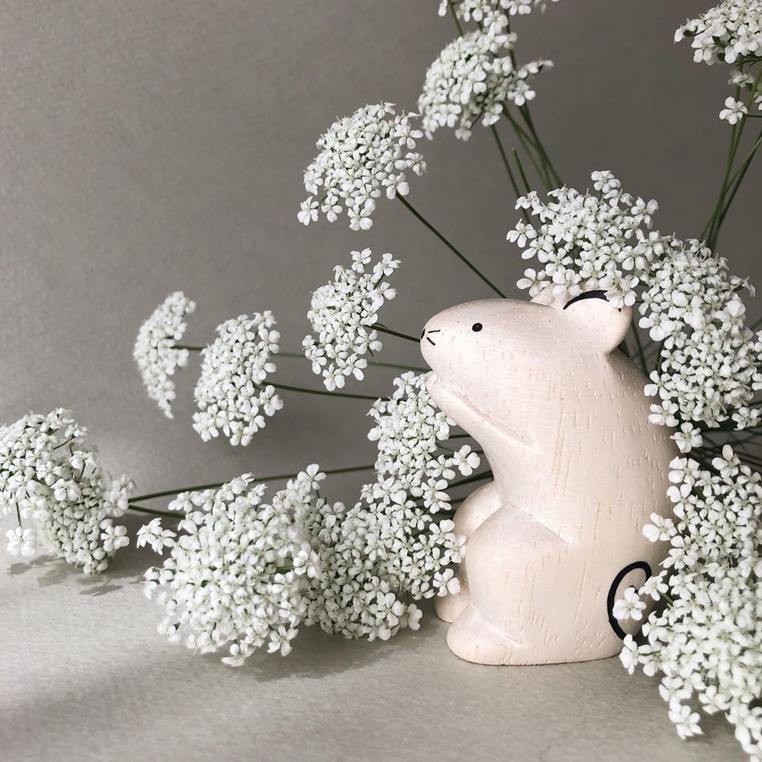Pole pole wooden animal Mouse