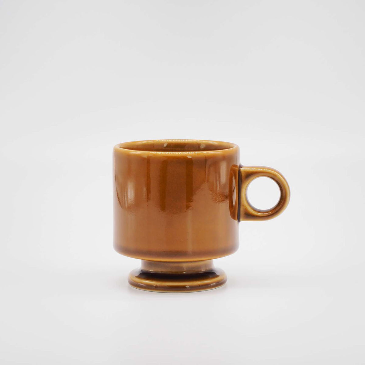 Smith stacking Footed mug - brown