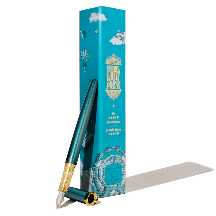 Bijou Fountain Pen - Printmaker's Teal - Medium