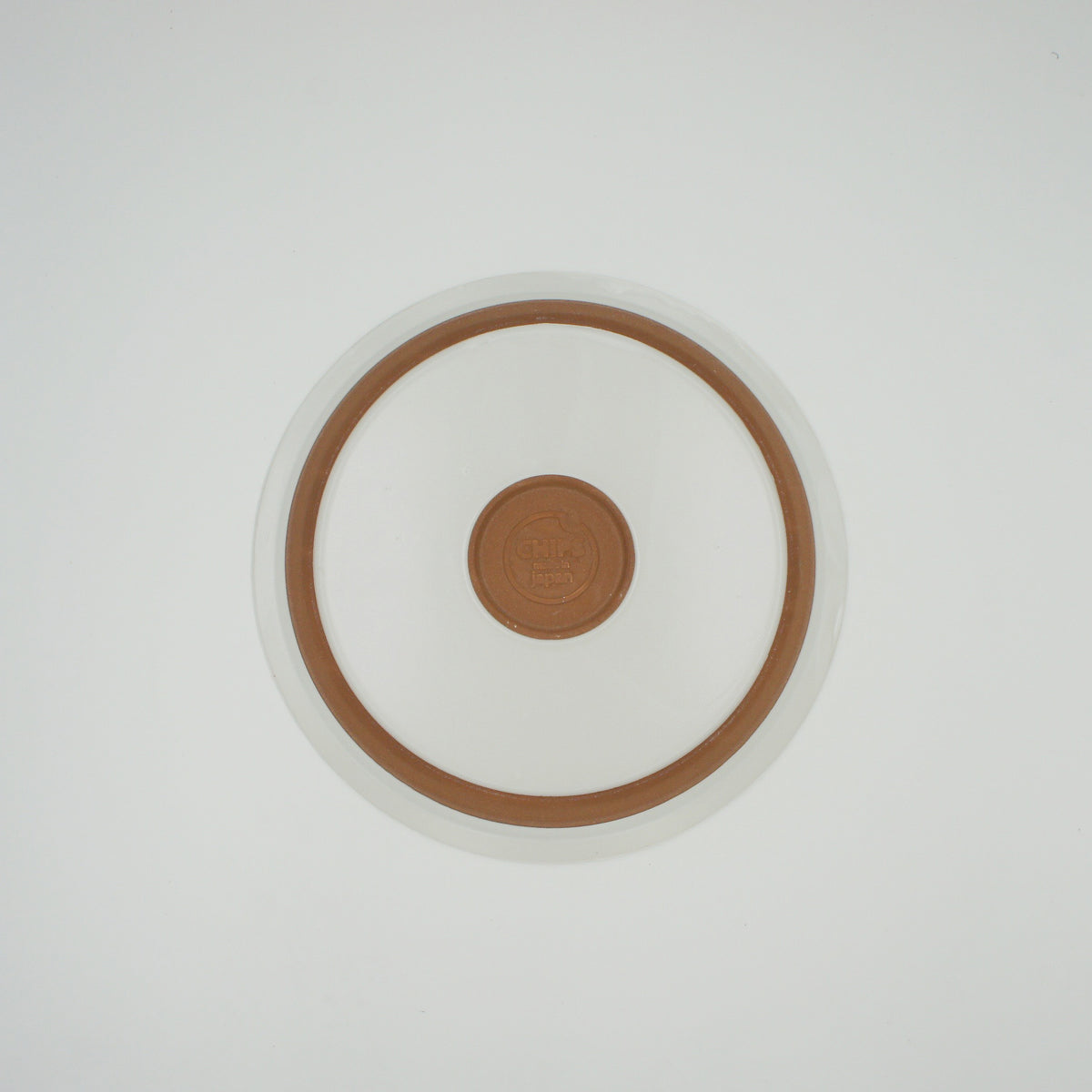 CHIPS PLATE L - splash white-orange