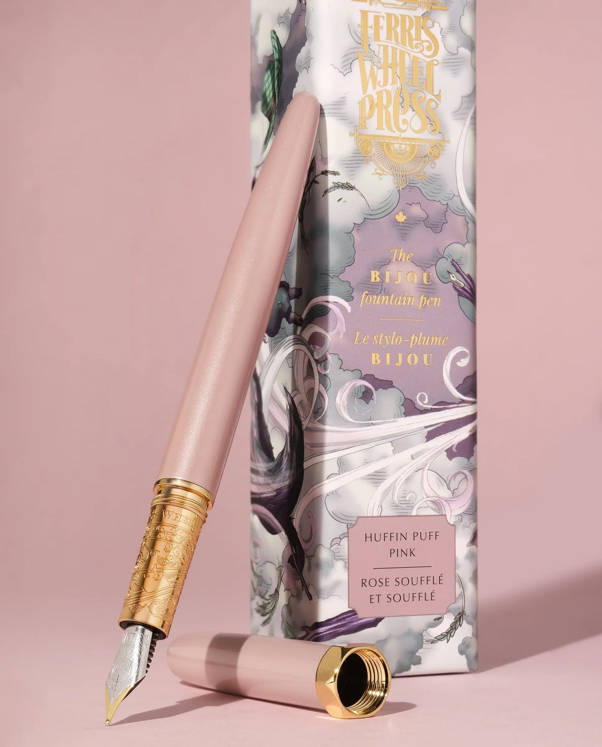 Bijou Fountain Pen - Huffin Puff Pink  - Fine