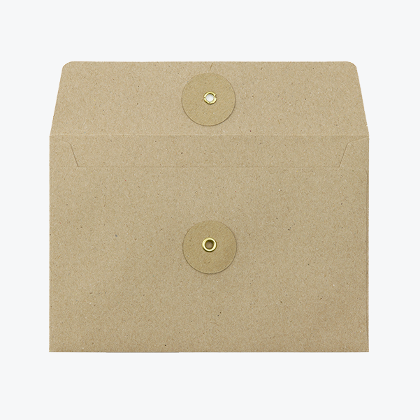 KRAFT ENVELOPE <M> Horizontal with String Brown