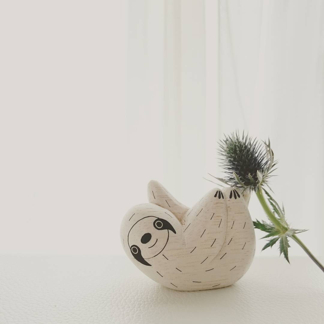 Pole pole wooden animal Sloth