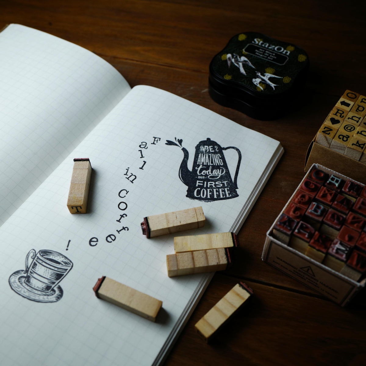 alphabet stamp / capital letters