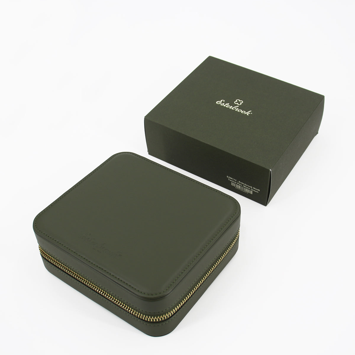 Moss Green Nook - Twelve Pen Case