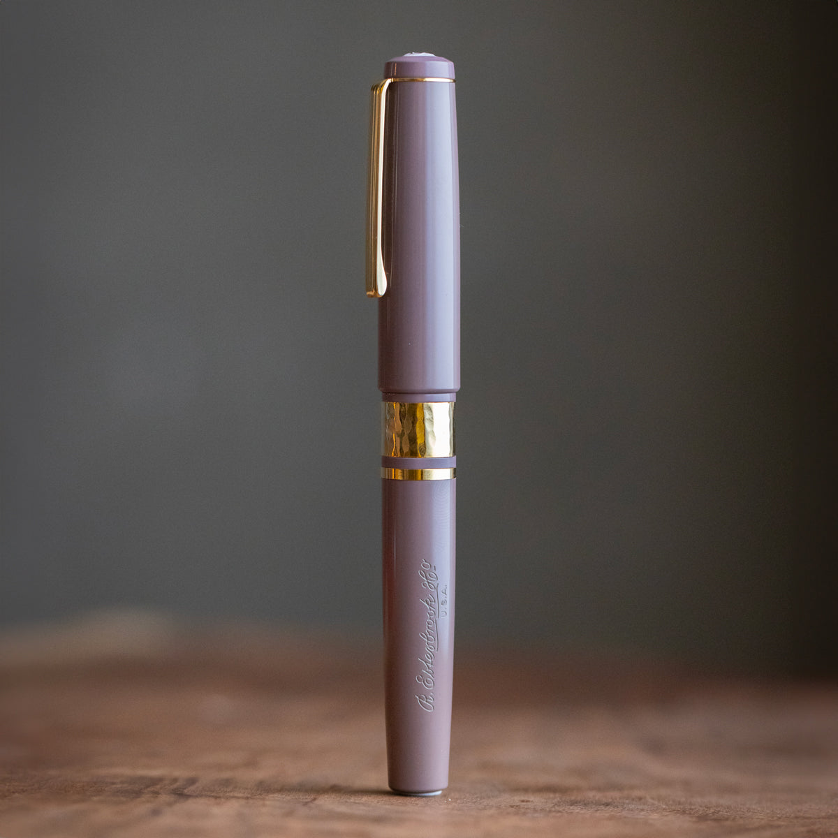 Model J Violet Ebonite with Gold trim - Fine