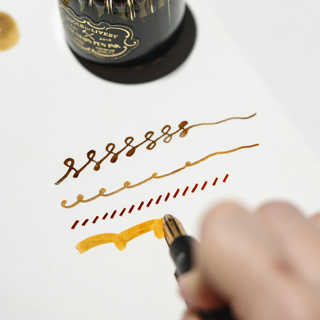 glass bottle ink / walnut