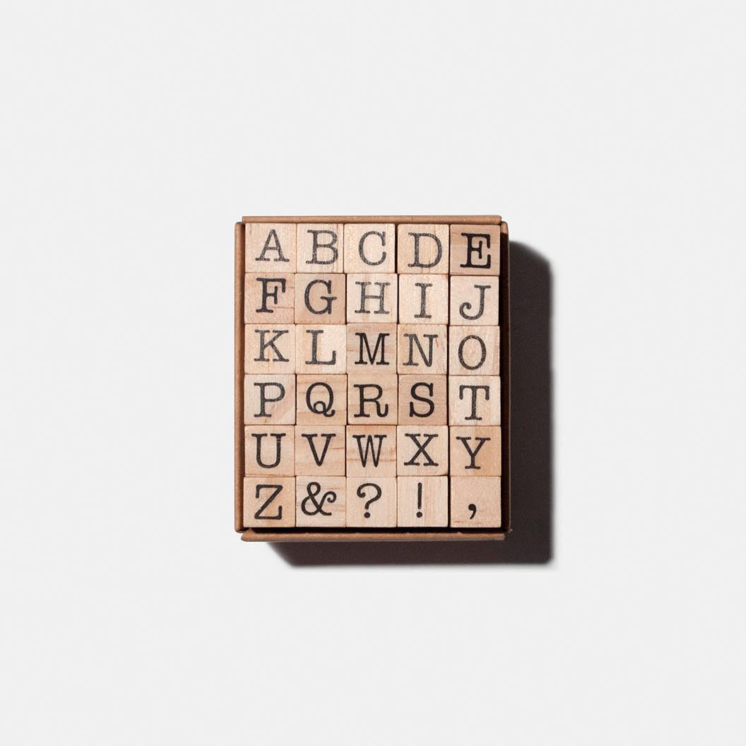 alphabet stamp / capital letters