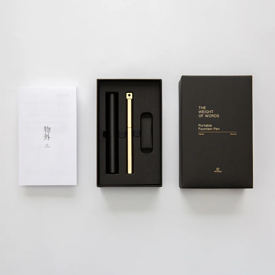 Classic Revolve - Portable Fountain Pen(Brass M)