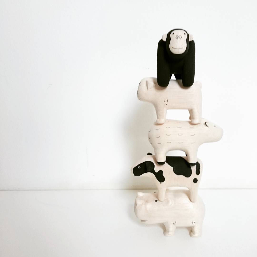 Pole pole wooden animal Gorilla