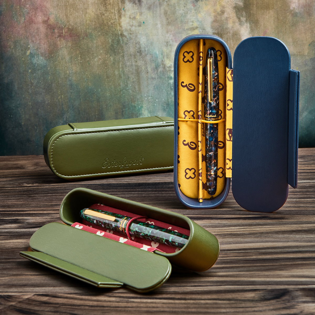 Moss Green Nook - Two Pen Case