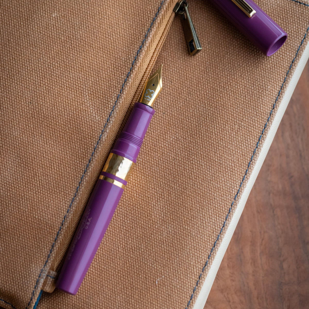 Model J Blackberry Ebonite with Gold trim - Fine