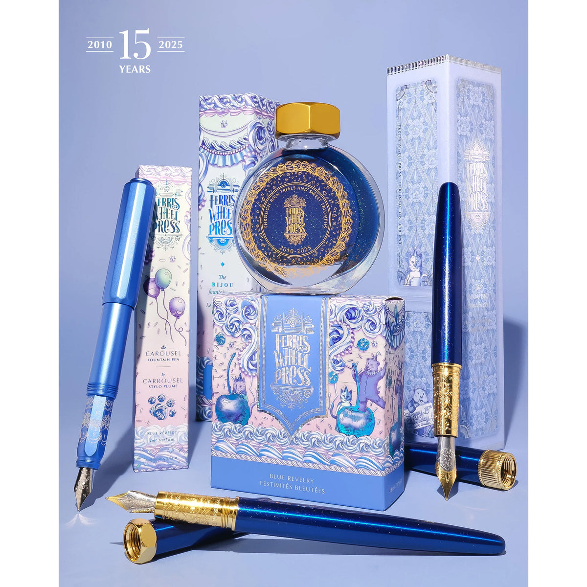 Limited Edition 2025 - Blue Revelry Bijou Fountain Pen - Medium
