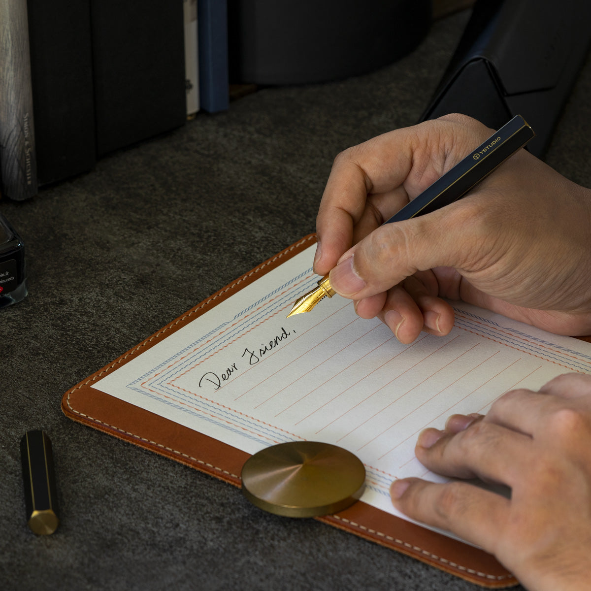 Classic Revolve-Fountain Pen (Green F)