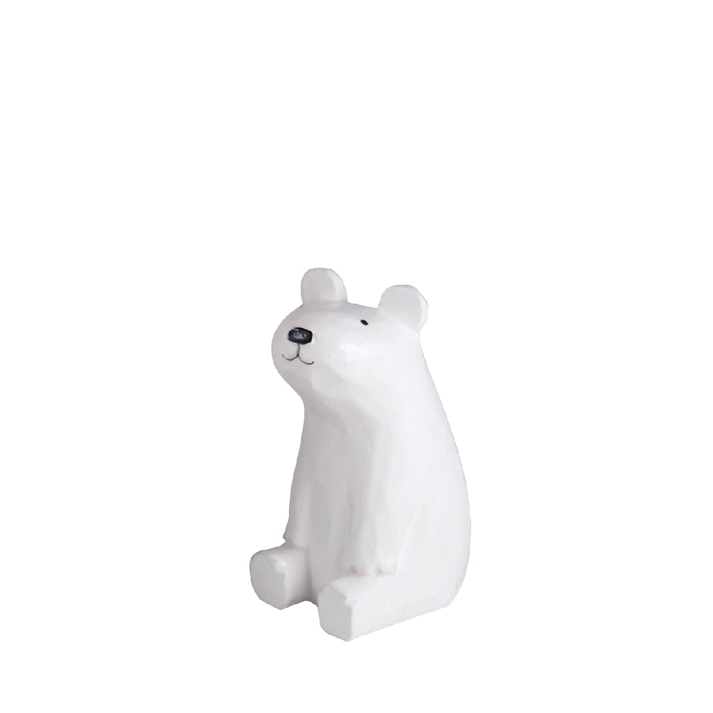 Wooden animal Sitting Polar Bear Child