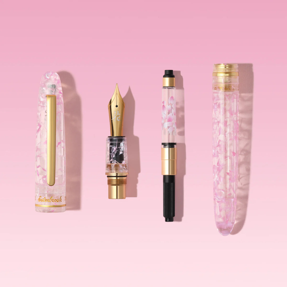 BUNGUBOX x Esterbrook Kachofugetsu Flower Fountain Pen, Broad Nib