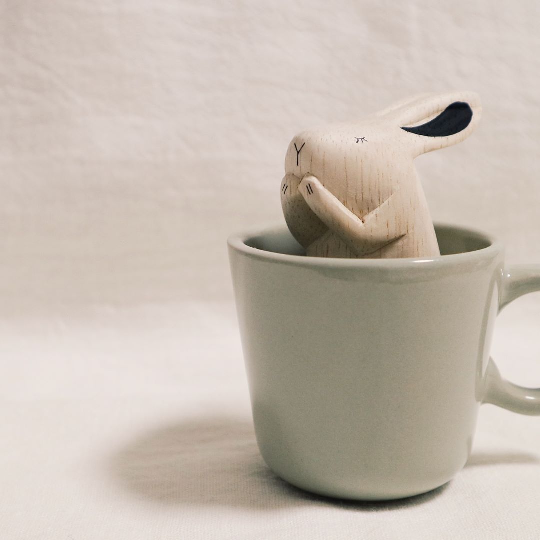 Pole pole wooden animal Rabbit