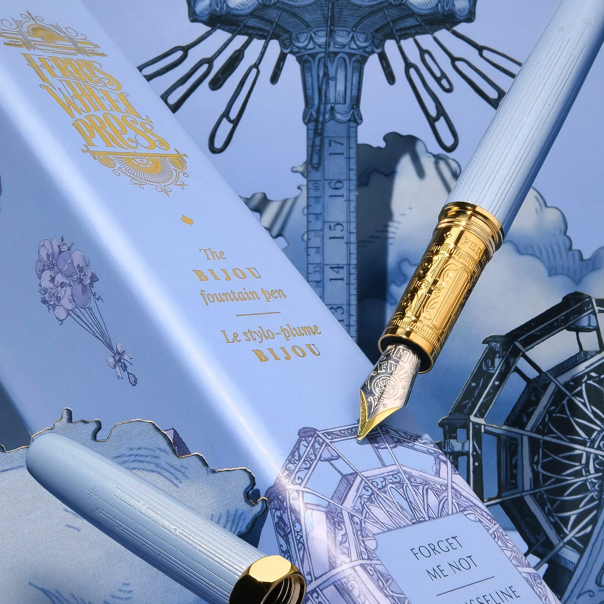 Bijou Fountain Pen - Forget Me Not - Fine