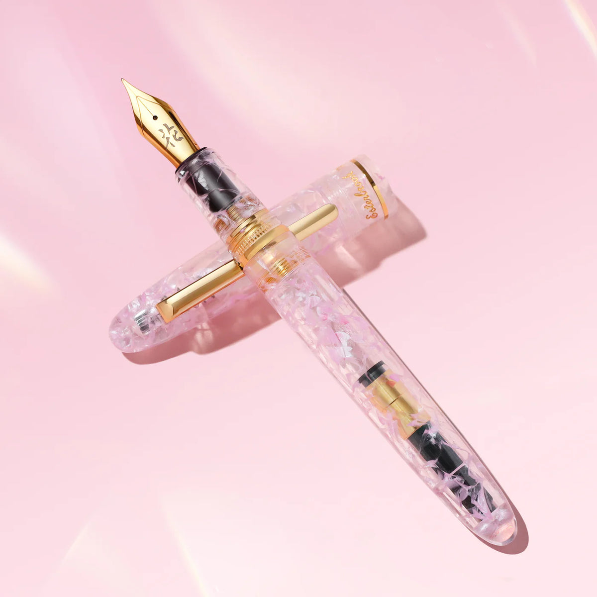 BUNGUBOX x Esterbrook Kachofugetsu Flower Fountain Pen, Fine Nib
