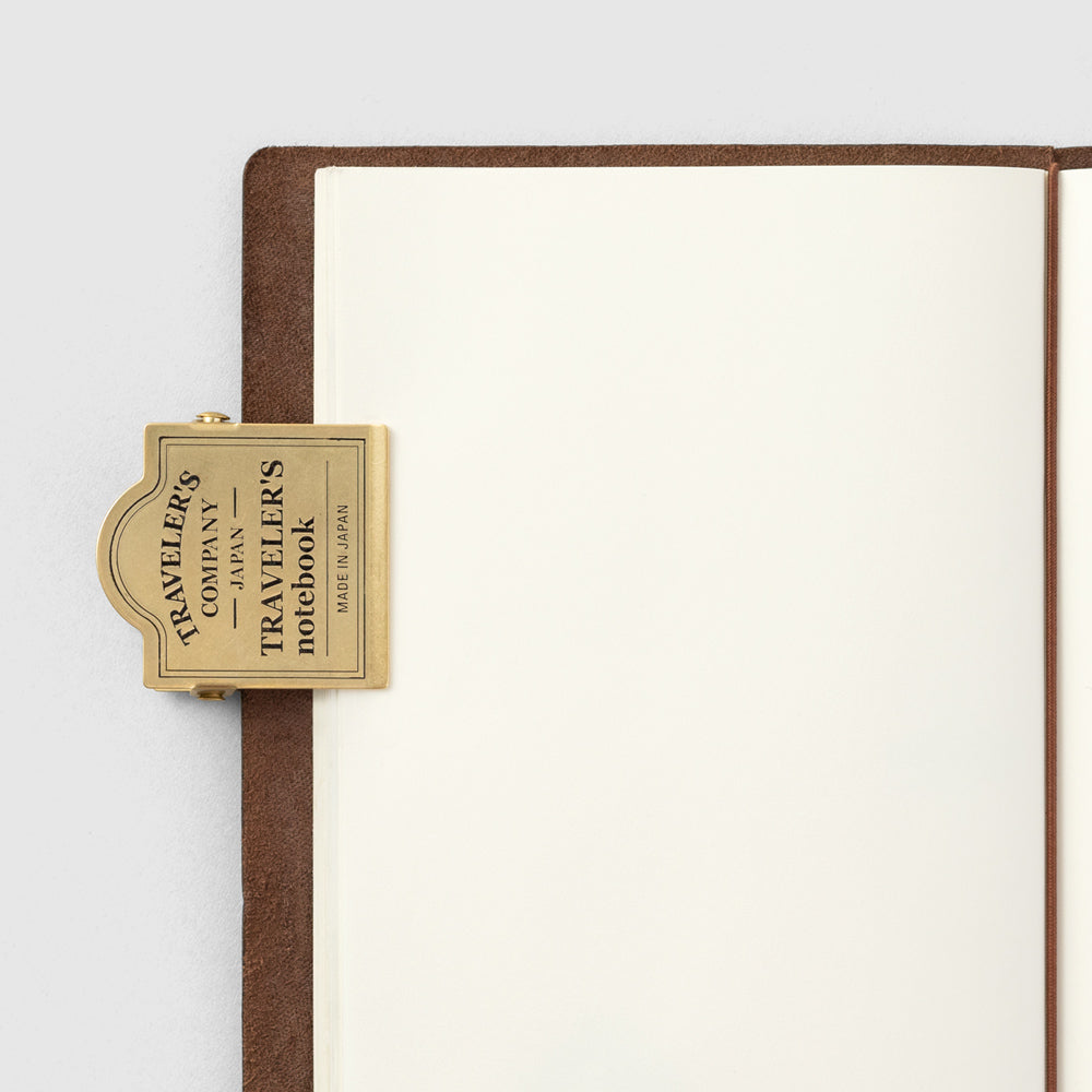 TRAVELER'S notebook Brass Clip TRC Logo