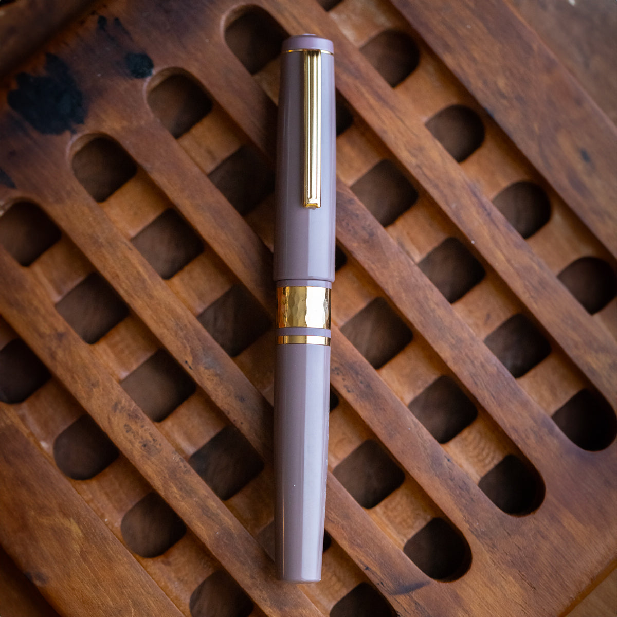 Model J Violet Ebonite with Gold trim - Fine