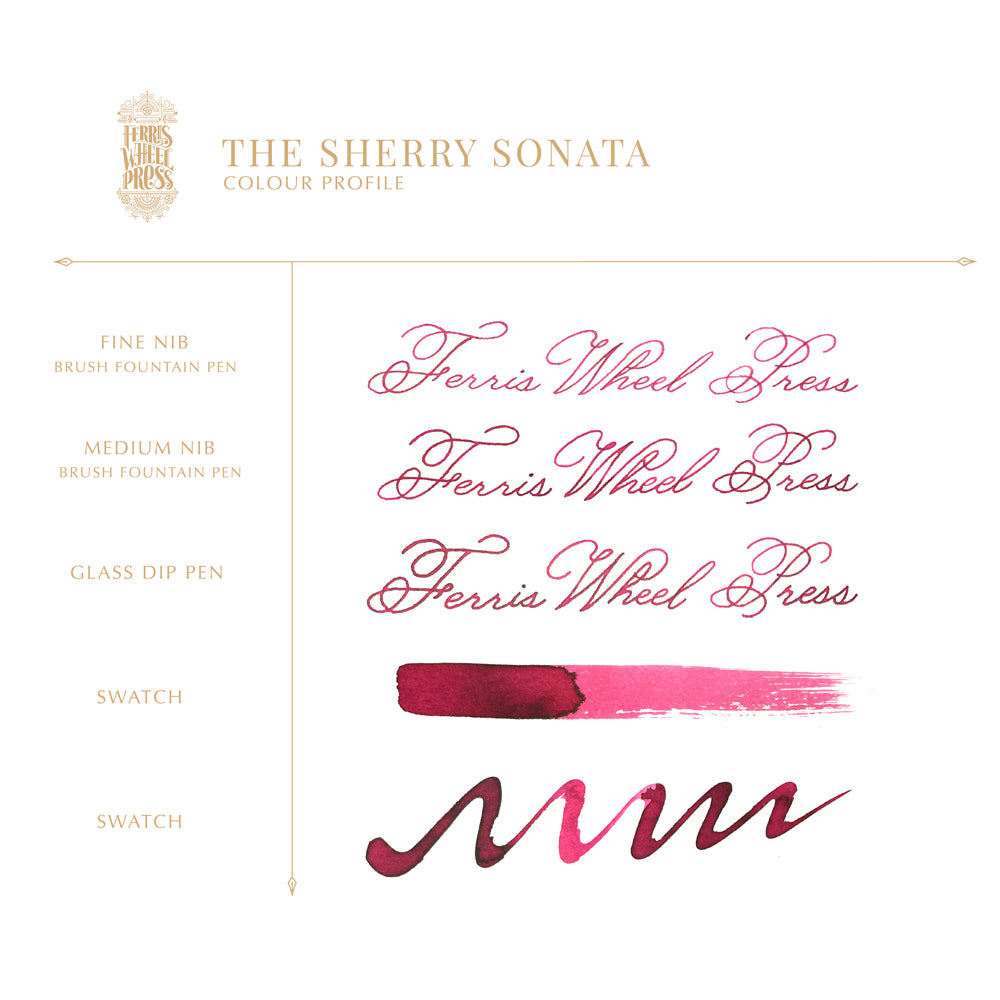 38ml Fountain Pen Ink - The Sherry Sonata