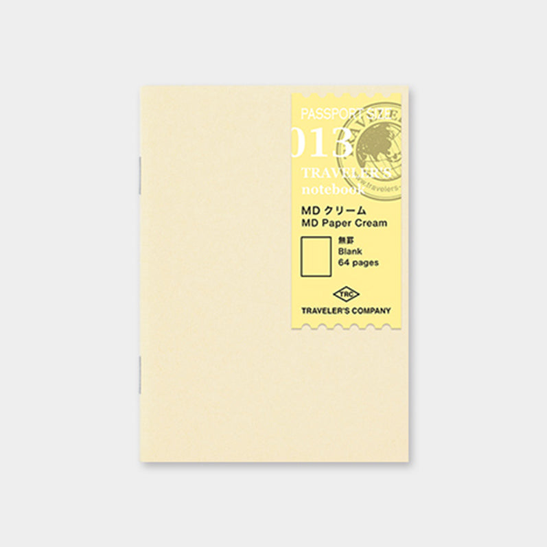 TRAVELER'S notebook Passport Size Refill MD Paper Cream