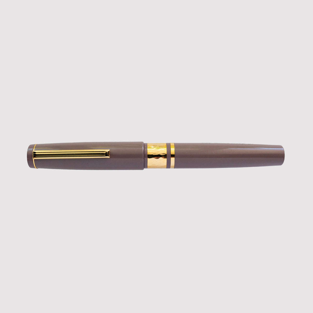 Model J Violet Ebonite with Gold trim - Medium