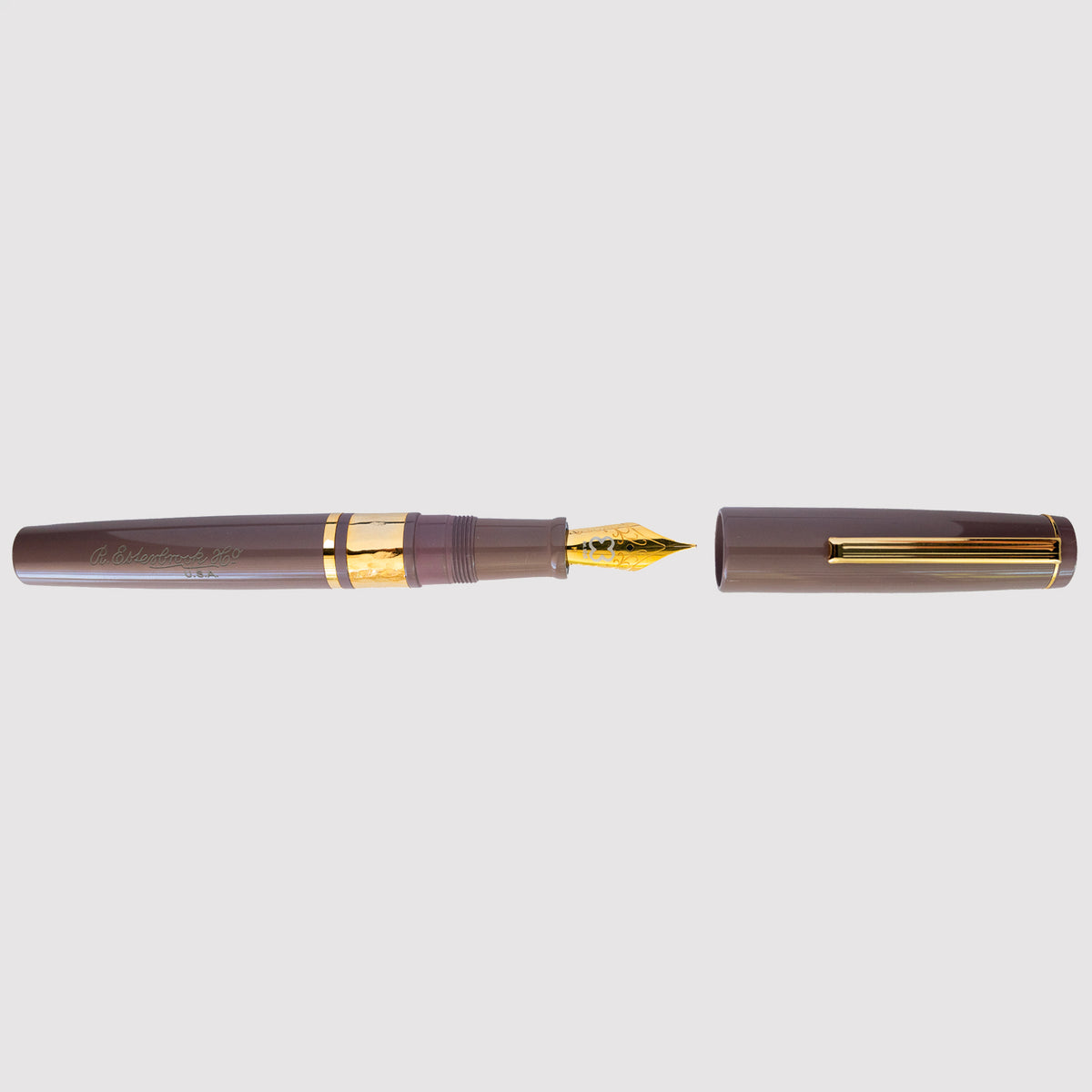 Model J Violet Ebonite with Gold trim - Fine