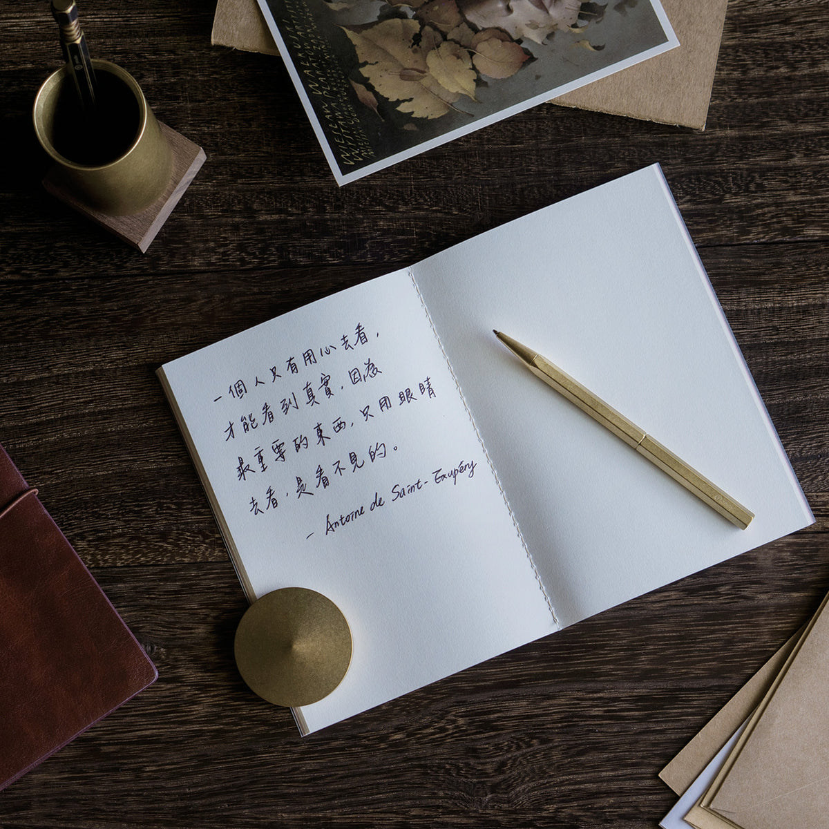 Classic Revolve-Slim Ballpoint Pen(Brass)