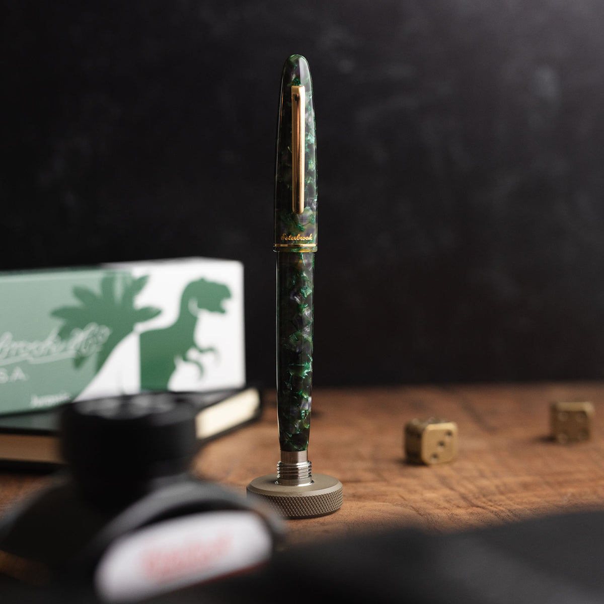 Jurassic Estie  - Gold Trim - Ballpoint