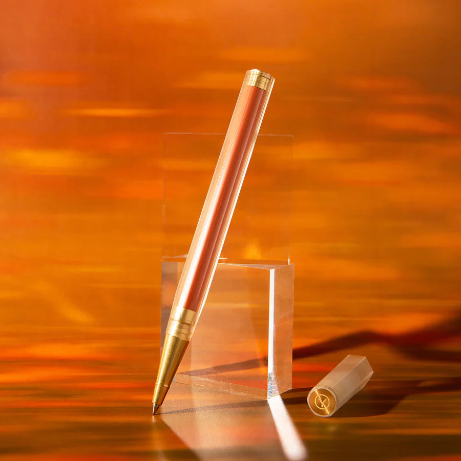 Glamour Evolve - Elemental Rollerball Pen - Clear Orange