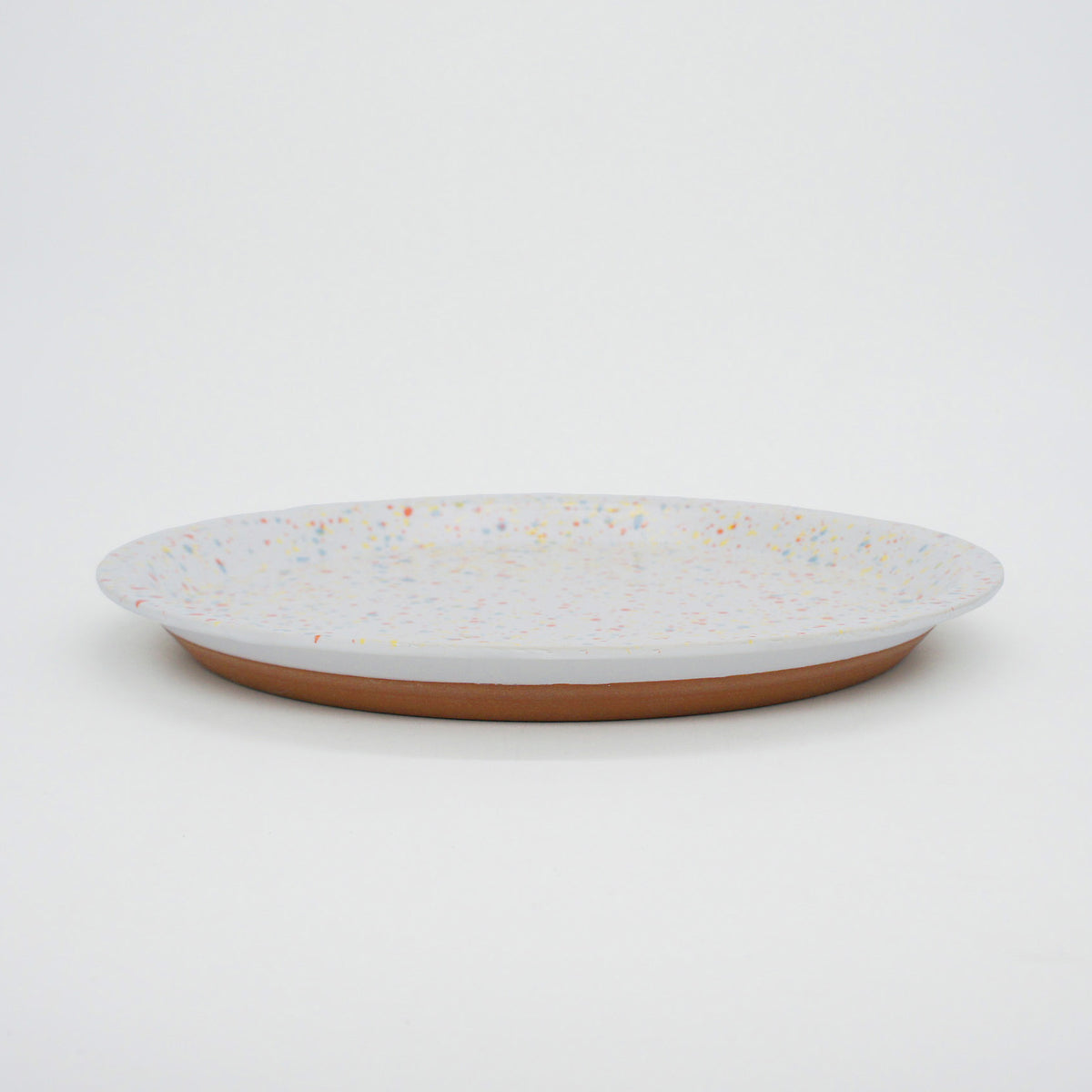 CHIPS PLATE L - splash white-orange