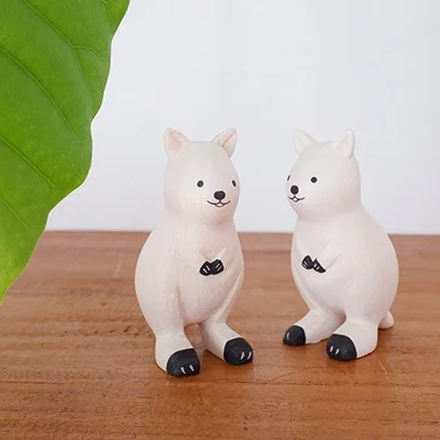 Pole pole wooden animal Quokka
