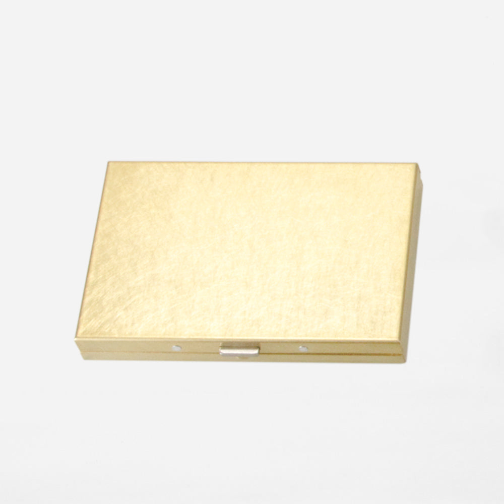 BRASS BOX CARDCASE SOLID